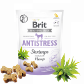 Brit Care Dog Functional Snack Antistress Shrimps - антистрес лакомство със скариди и коноп 150гр.
